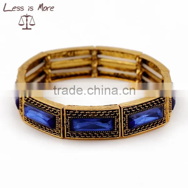 Adjustable Crystal Bracelet With Elastic Thread Inside