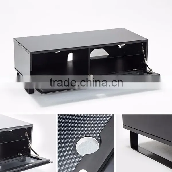 Crystal Glass Living Room Furniture Led Types Of Tv Stand photo-4