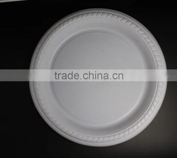 New Style 7' Round Shape PS Plastic Small Dinner Plate