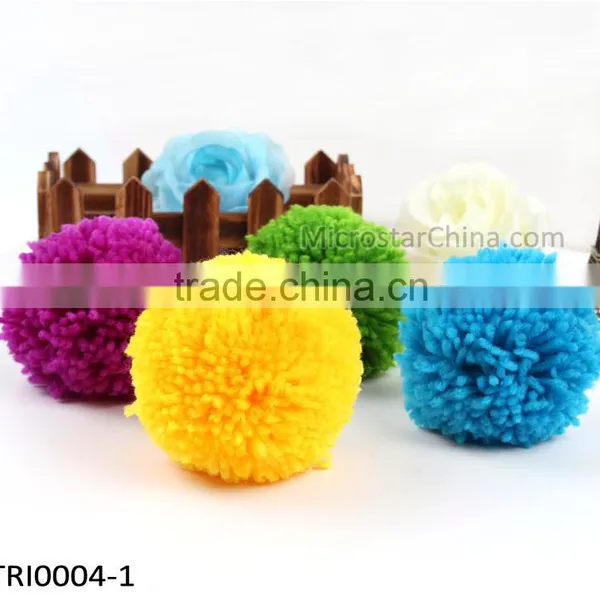 80mm Yarn Pom Poms Custom Pompom photo-3