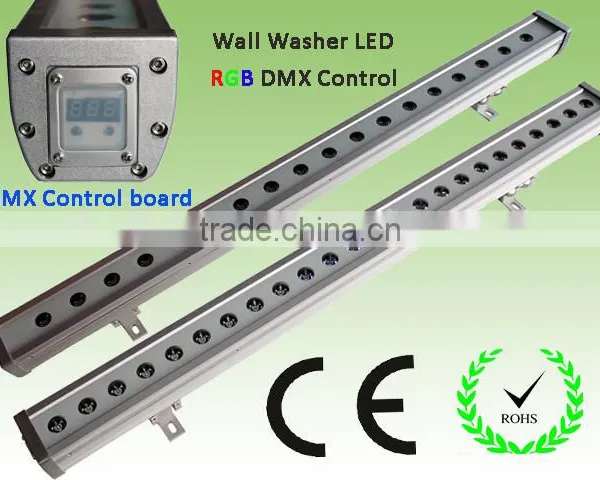 DMX Control Led Wall Washer / IP65 Waterproof LED Linear Wall Washer Light