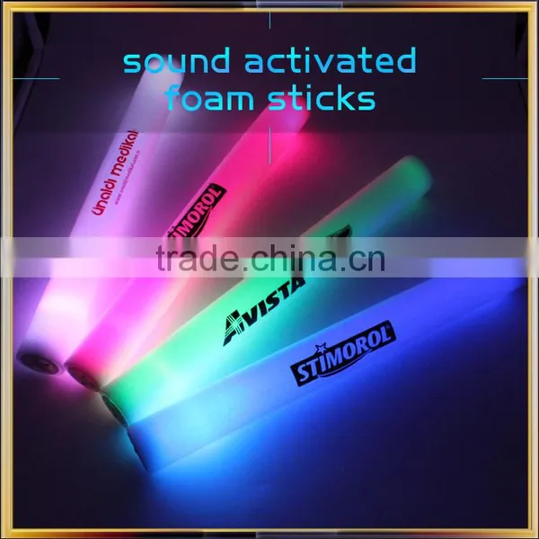 Sound Activated LED Flashing Light Foam Stick, 2016 New Design Foam Stick With Sound Activated photo-5