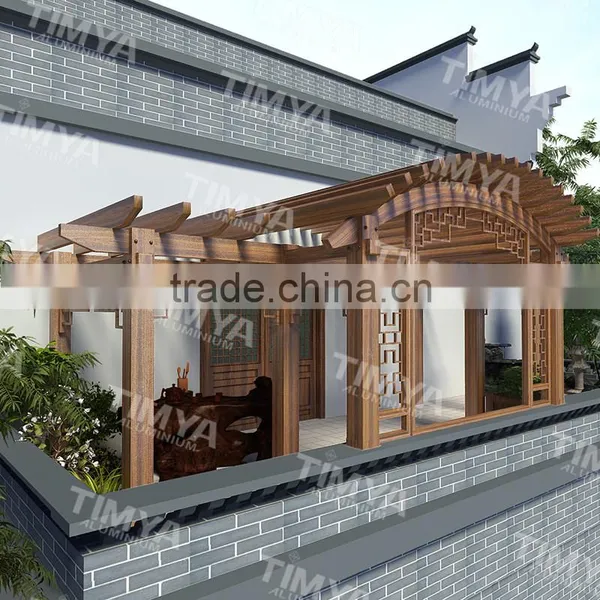 Arch Cheap Aluminium Garden Stone Column Pergola Metal photo-3