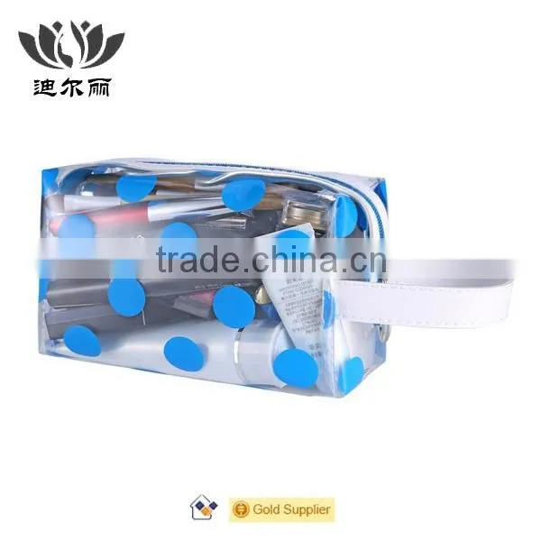Customized Color Dot Chart Clear PVC Cosmetic Bag photo-4