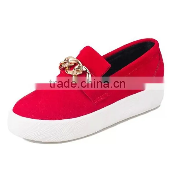 2015 New Women Casual Sneakers Platform Female Chain Flat Shoes Girls Lazy Sport Shoes Free Shipping photo-4