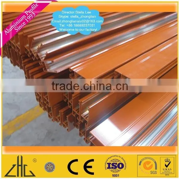 Wow!! Aluminium Extrusion Plant Foshan Guangzhou , Powder Coating Aluminium Door Frame , Wardrobe Aluminium Sliding Door Profile photo-2
