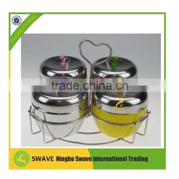 2016 Apple Shape Colorful Stainless Steel Seasoning Pot P77150 photo-2