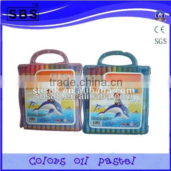 24 color oil pastel office stationery items names