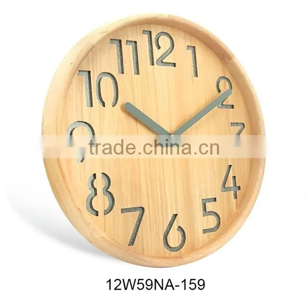 12 Inch Novelty Wooden Art Funky Wall Clocks(12W59NA-160) photo-2