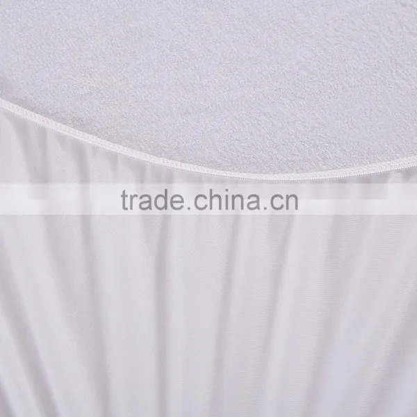 Skirted White Anti Bed Bug Coral Fleece Washable Mattress Protector photo-4