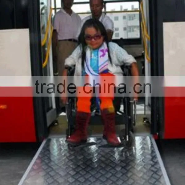 EWR Electric Aluminum Wheelchair Ramp for Low Floor City BRT Bus With 350kg Loading photo-6