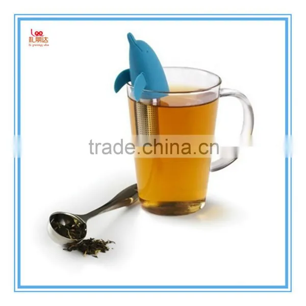 HOT! Set of 2 Loose SiliconeTea Infuser Strainer With Drip Tray, Cute Silicone Leaf Handle As the Lid With Stainless Steel Ball photo-5