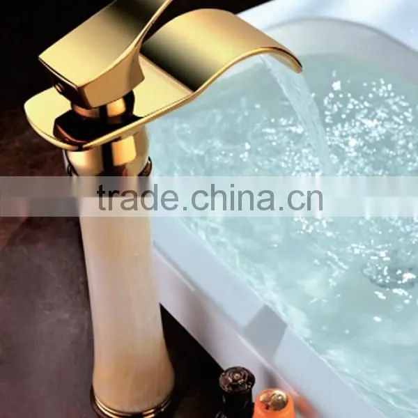 2014 New Design Waterfall Faucet for Basin,Aureate Faucet,golden Faucet photo-3