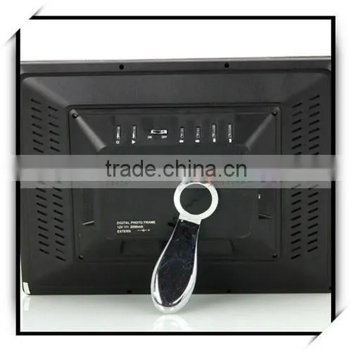 High Resolution 12.1" Ratent LCD China Wholesale Digital Photo Frame Black photo-3