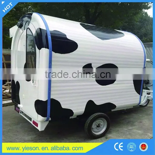 Gasoline Motorcycle With 3 Wheels Electric Tricycle Gas Hot Dog Cart photo-3