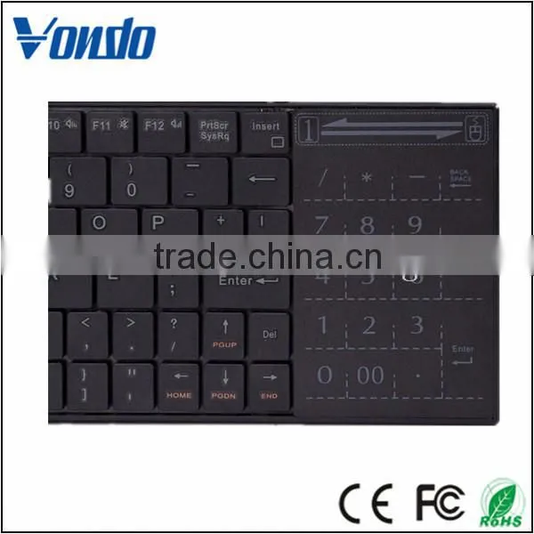 Ultra-thin Design Wireless Keyboard With Touchpad for Smart Phones and Computers photo-5