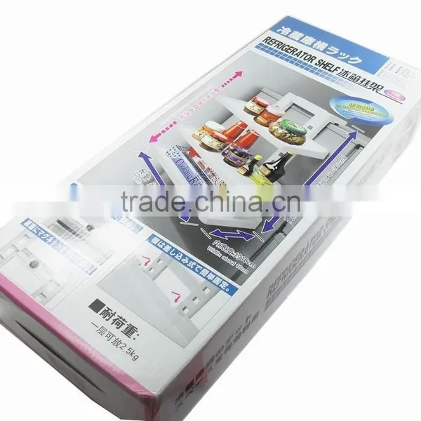 Kawachi Three Layer Adjustable Refrigerator Shelf Storage Bottle Rack photo-4