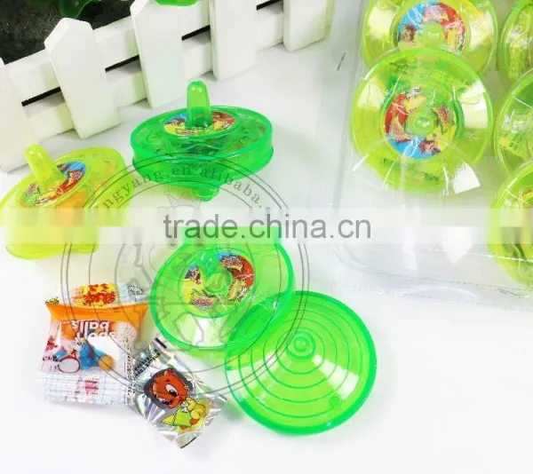 Rotating Peg Top Candy Toy With Sticker photo-4