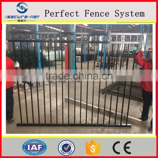 Powder Coated Hot Dipped Galvanized Picket Fence/Iron Fence Pickets/Metal Railing Pickets Palisade Fence photo-2