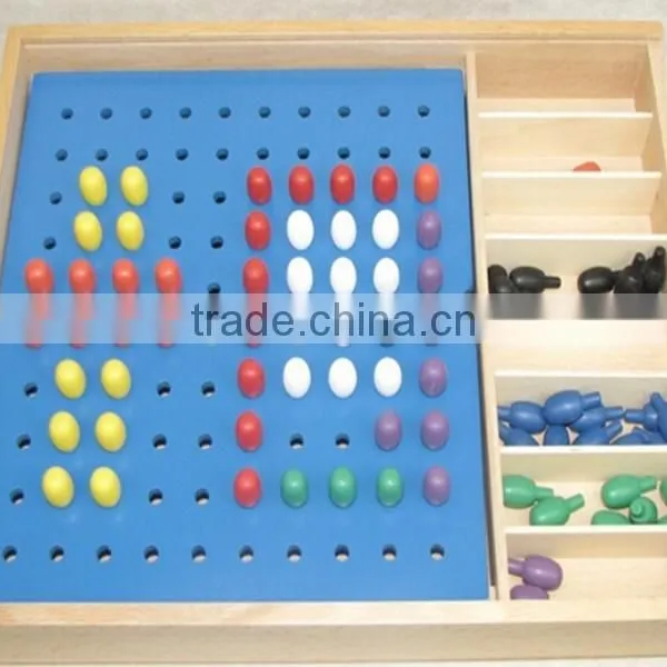 Kingdergarten Wooden Education Toy Froebel Jun Gabe2 Teaching AIDS Early Learning Tool Colorful Beads photo-3