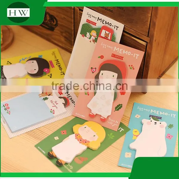 Promotional Wholesale Office Stationery Mini Portable Cartoon Gracebell Sticky Note photo-3