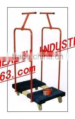 Vinyl Coating Red Panel Mover WITH 3 UPRIGHTS FOR MOVING MATTRESS AND PLYWOOD ,GLASS ,DOORS photo-4