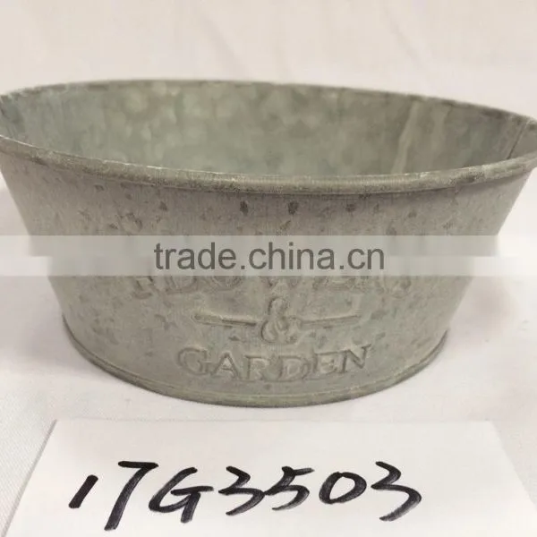 China Special Design Grey Little House Shape Garden Metal Flower Pot Planters photo-4