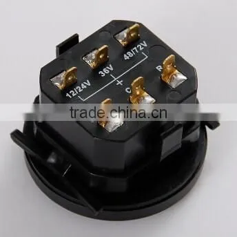 12V/24V, 36V, 48V/72V Universal Battery Indicator With Hour Meter photo-6