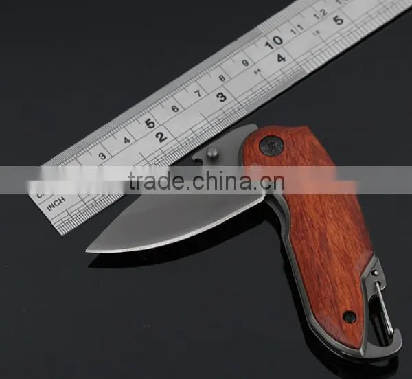 Accept Custom Multifunction Folding Knife With Wood Handle photo-4