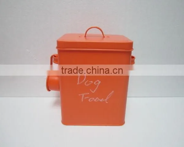 Metal Dog Food Container Set Tin Storage Box With Lid photo-5