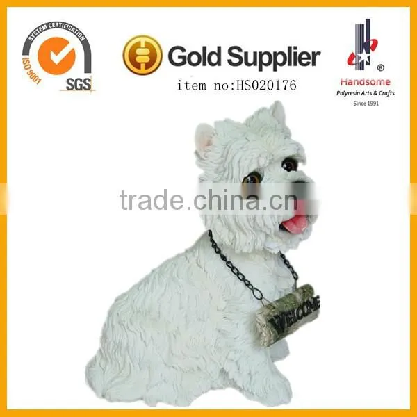 10 Inch Lifelike Animal Dog Sculpture Home Decoration Swizerland Rescue Dog Resinic Craft photo-6