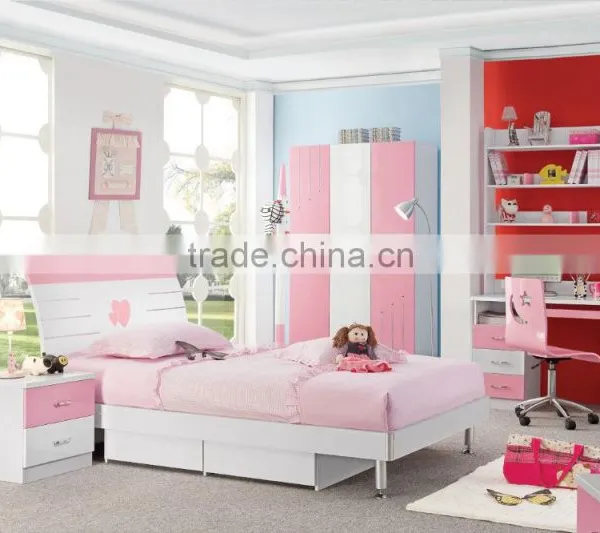 RD602 French Wooden Furniture of Single Bed for Girls Sale in Stock photo-5