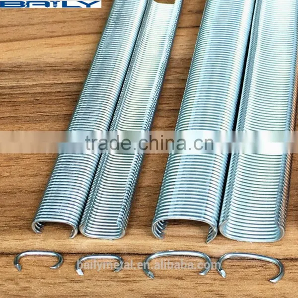 Factory Supply Hog Ring Staples c Ring Nails Galvanized Copper Coated Stainless Steel photo-2
