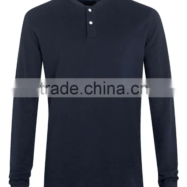2015 Selected Men Navy Long Sleeves t Shirts Custom Design Full Sleeve t Shirt Wholesale photo-4