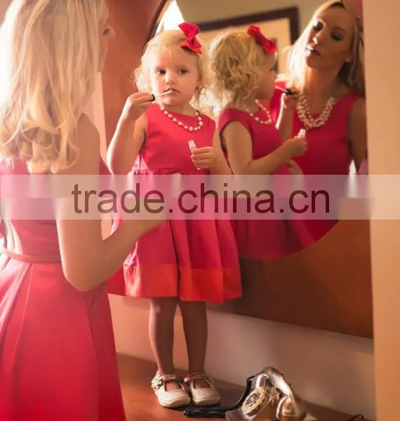 High Quality Mother And Daughter Matching Dresses Mommy Daughter Dress Mother And Daughter Matching Outfits photo-4