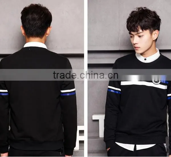 Teenagers Autumn Tide Male Hoodie Sets Round Collar Male Money Academy for Sports Leisure Wind Thin Coat of Cultivate One's Mora photo-4