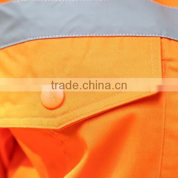 100%cotton Fire Retardant Coverall With Reflective Tape/ Safety Workwear photo-5