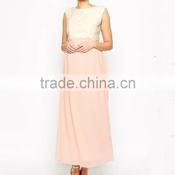 Fully Lined Little Mistress Chiffon Maxi Dress for Maternity Dress 2015 photo-2
