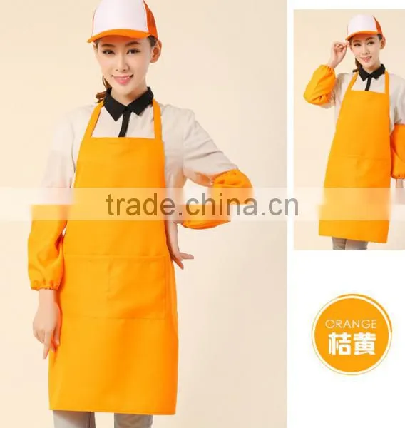 Colorful Fashion Custom Cheap Price Kitchen Linen Apron With Embroidery Logo photo-6