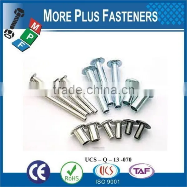 Made In Taiwan Antique Brass Semi Tubular Stainless Steel Hollow Rivet photo-5
