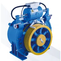 Single Wrap Gearless Traction Machine For Elevator , 80m 2.0m/s WYJ250