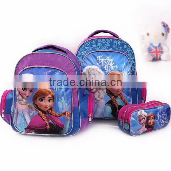 Wholesale Frozen School Bag Elsa Anna Backpack With Pencil Case Student School Backpack photo-2