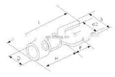 Spade Type Pre-insulated Terminals SV1.25-3,SV1.25-4,SV2-3,SV2-4,SV3.5-4,SV5.5-4 photo-2
