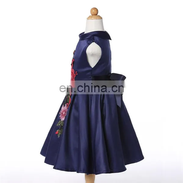 2016 Frozen Elsa Girl Party Dress , The New Children Dress Roses New Embroidery Upscale Princess DressA29161 photo-5
