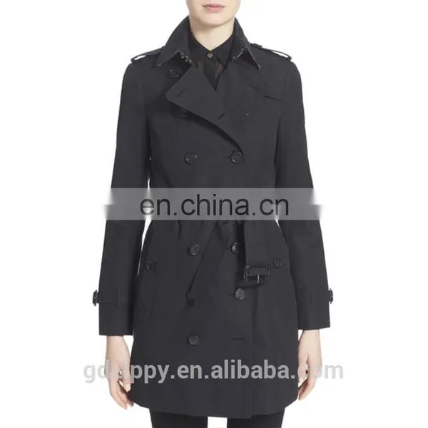 China Wholesale Black Trench Coat For Women photo-2