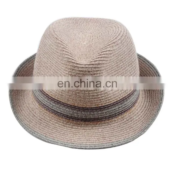 Unisex Summer Short Brim Natural Paper Panama Fedora Hats for Men & Women photo-2