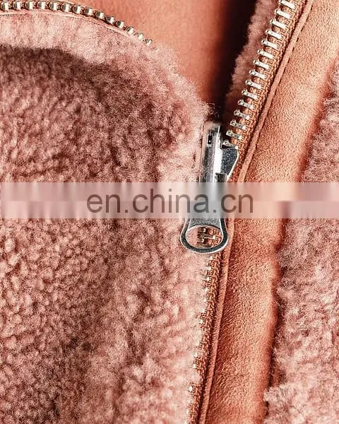Reversible Woman Genuine Real Leather Jacket photo-4