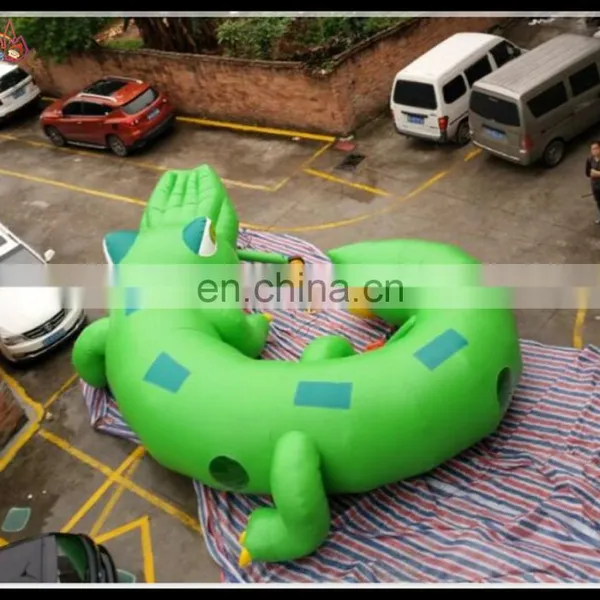 Green Pvc Tarpaulin Inflatable Channel Tunnel , Inflatable Crocodile Channel photo-4