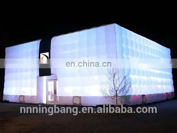 2018 Ningbang Hot Sale Led Inflatable Cube Tent for Sale photo-3