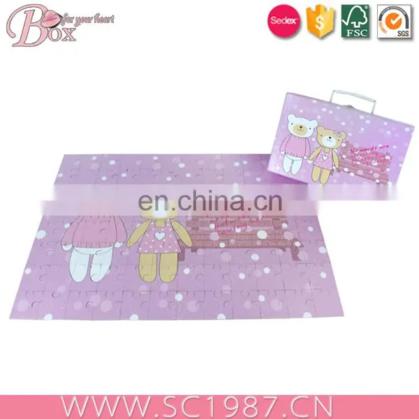 Funny Kids Puzzle Toys Suitcase Box Cardboard photo-6